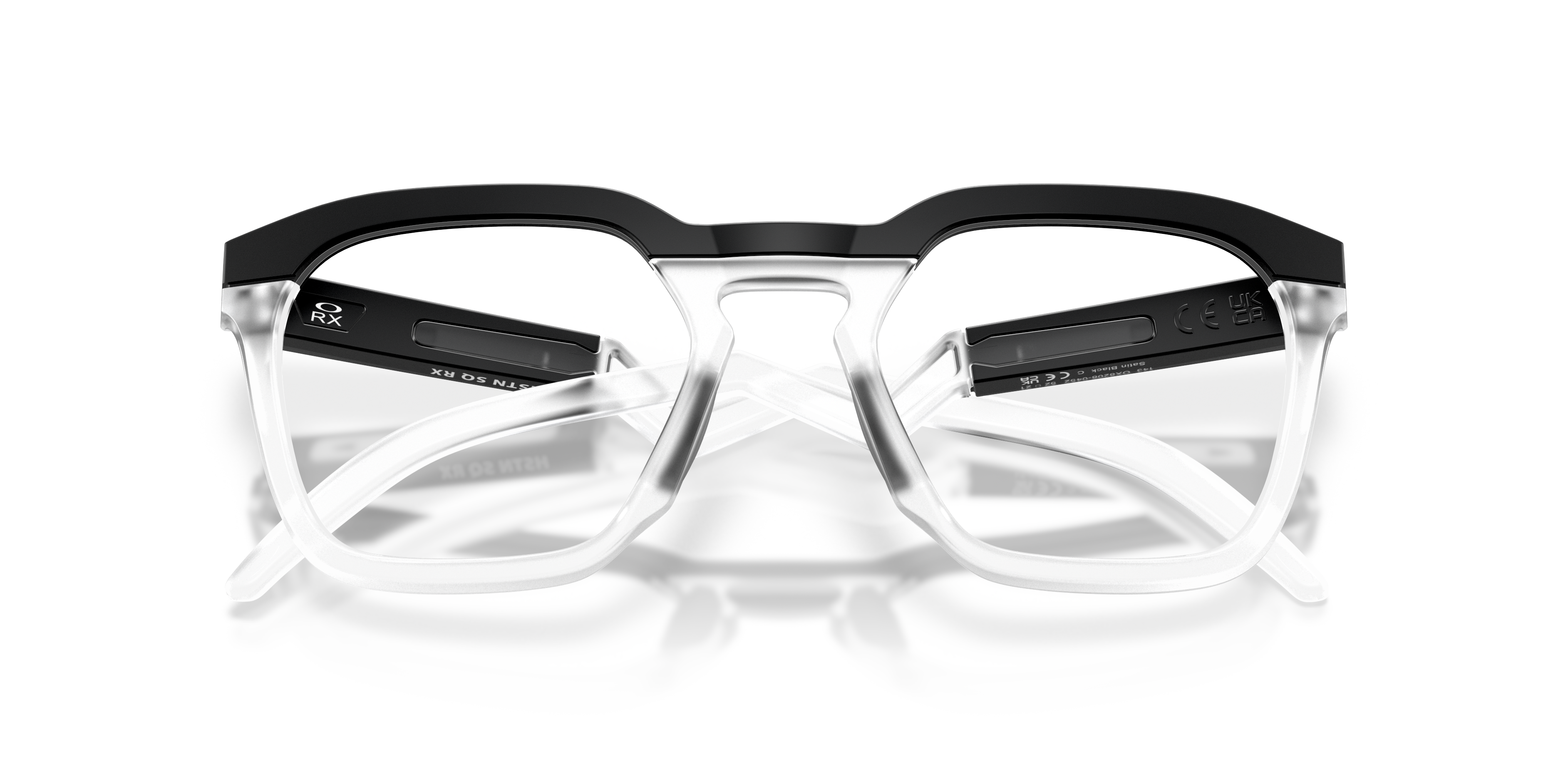 Oakley OX8208 HSTN SQ Unisex Square Eyeglass Frames - Satin Black Frame