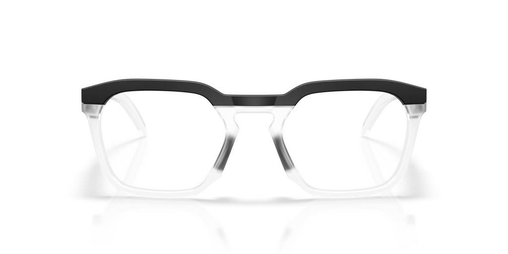 Oakley OX8208 HSTN SQ Unisex Square Eyeglass Frames - Polished Clear Frame