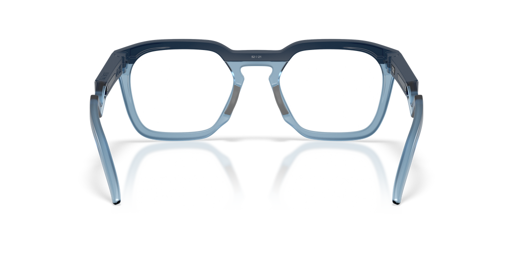 Oakley OX8208 HSTN SQ Unisex Square Eyeglass Frames - Polished Clear Frame
