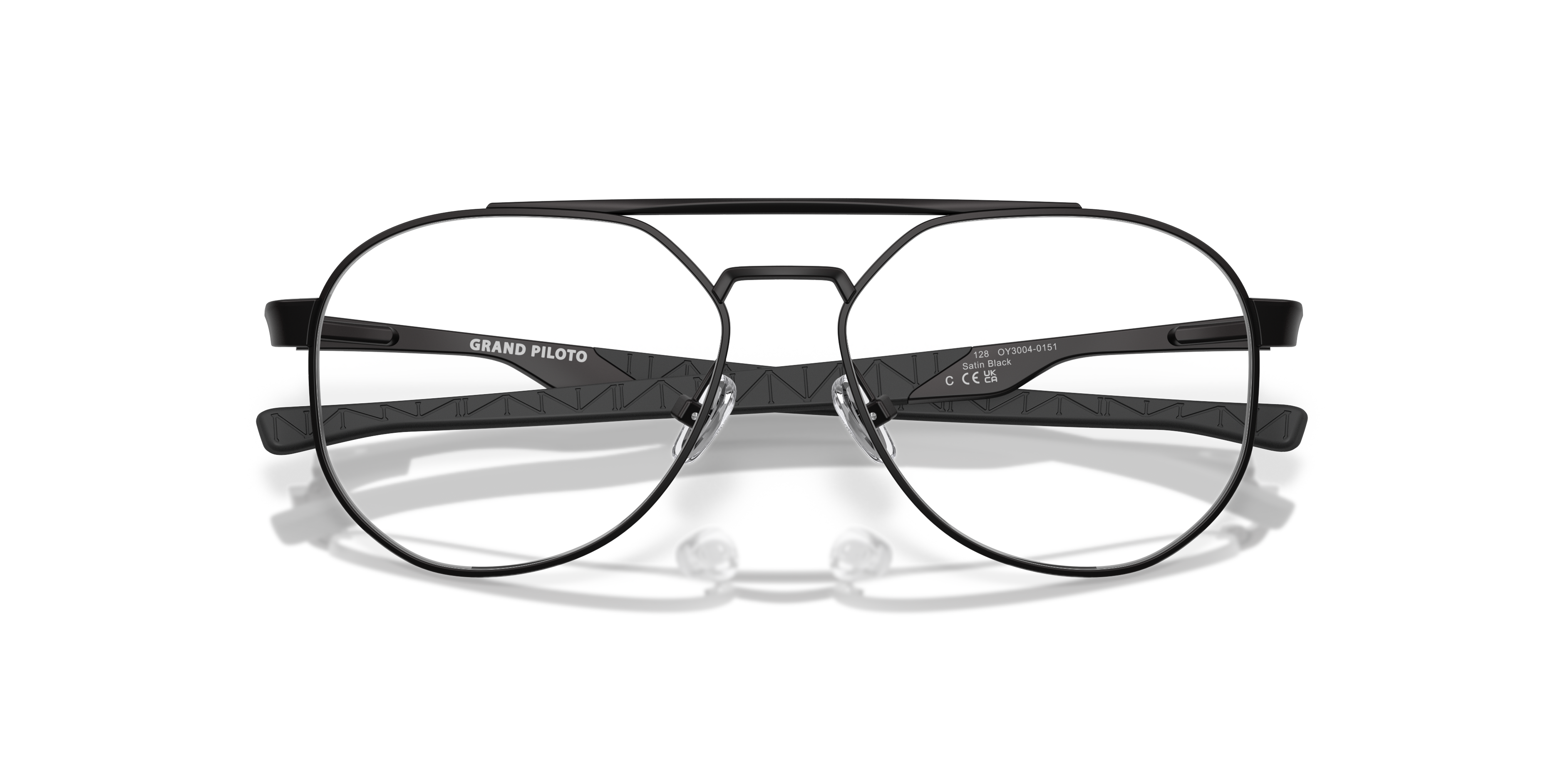 Oakley OY3004 Grand Piloto Youth Pilot Eyeglass Frames - Satin Black Frame