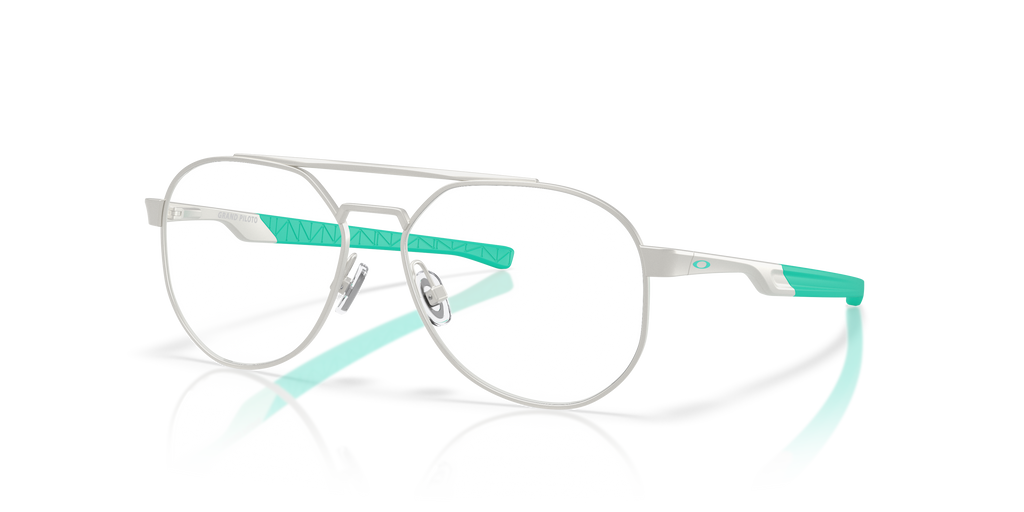 Oakley OY3004 Grand Piloto Youth Pilot Eyeglass Frames - Satin Chrome Frame