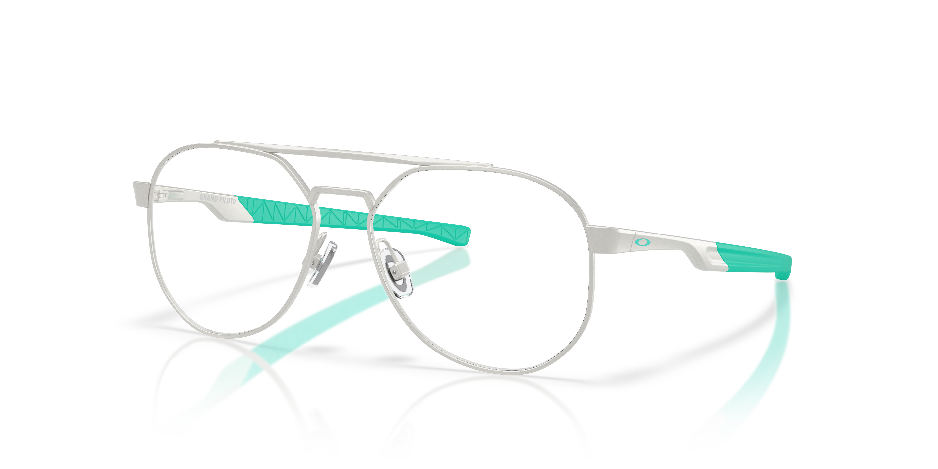 Oakley OY3004 Grand Piloto Youth Pilot Eyeglass Frames - Satin Chrome Frame