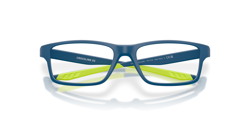 Oakley OY8002 Crosslink XS Youth Square Eyeglass Frames - Satin Navy Frame