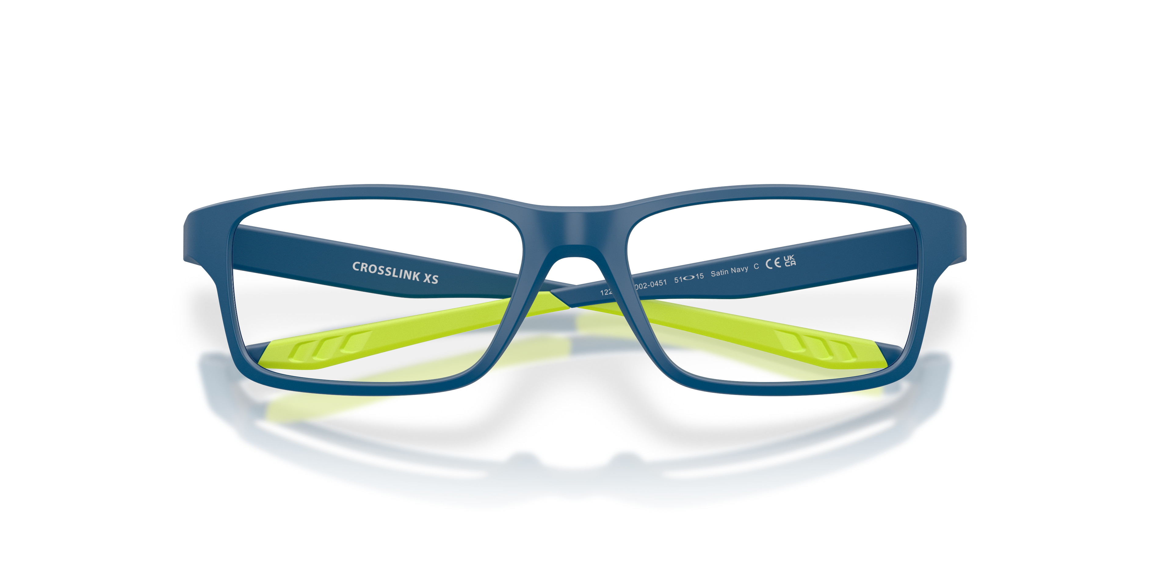 Oakley OY8002 Crosslink XS Youth Square Eyeglass Frames - Satin Grey Smoke Frame