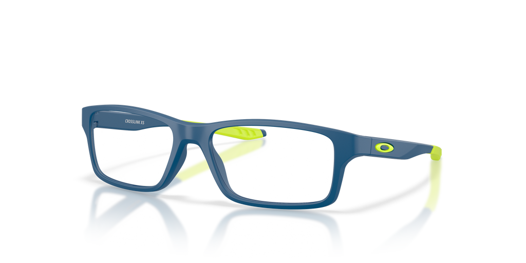 Oakley OY8002 Crosslink XS Youth Square Eyeglass Frames - Satin Navy Frame
