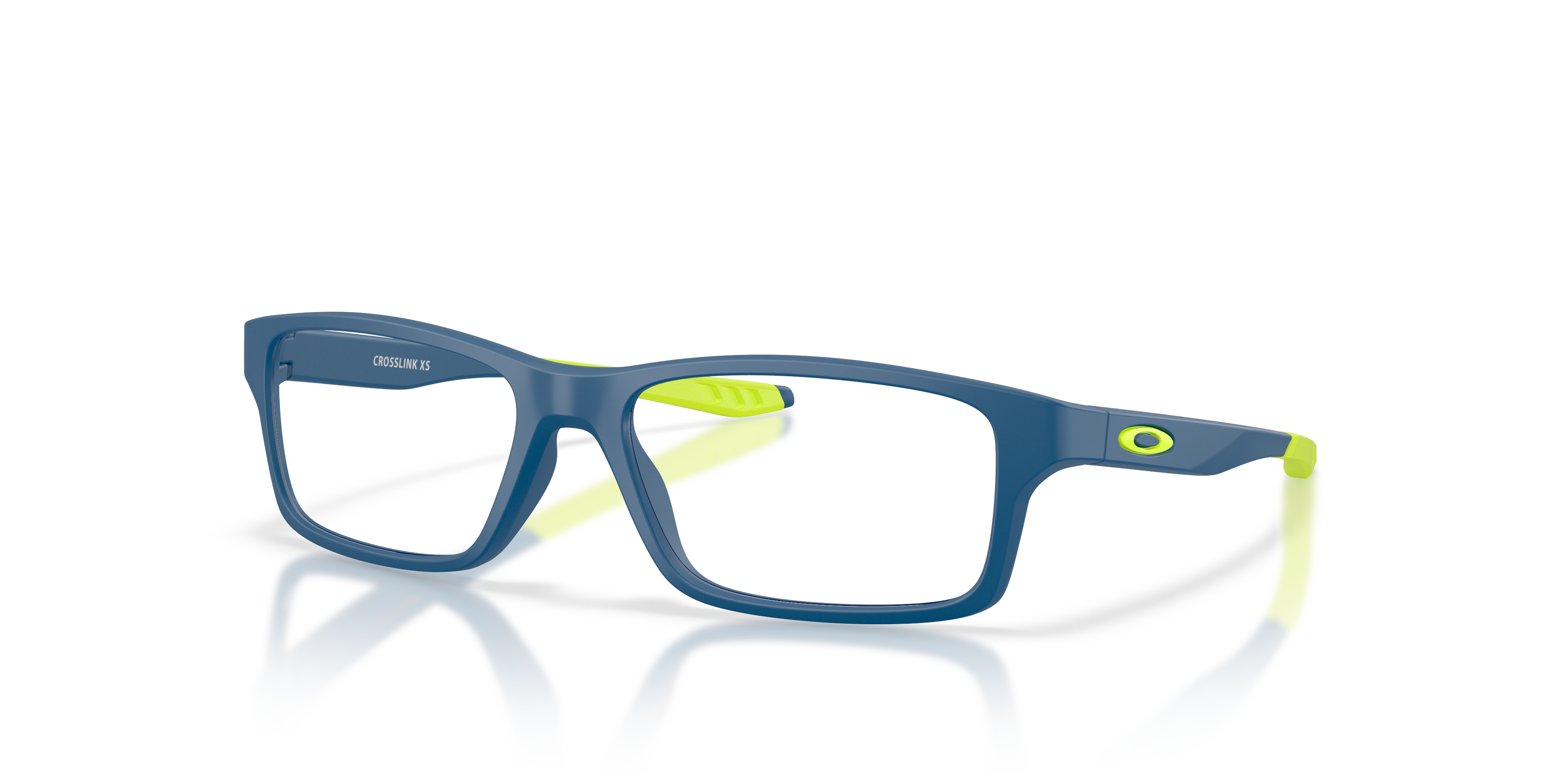 Oakley OY8002 Crosslink XS Youth Square Eyeglass Frames - Satin Navy Frame