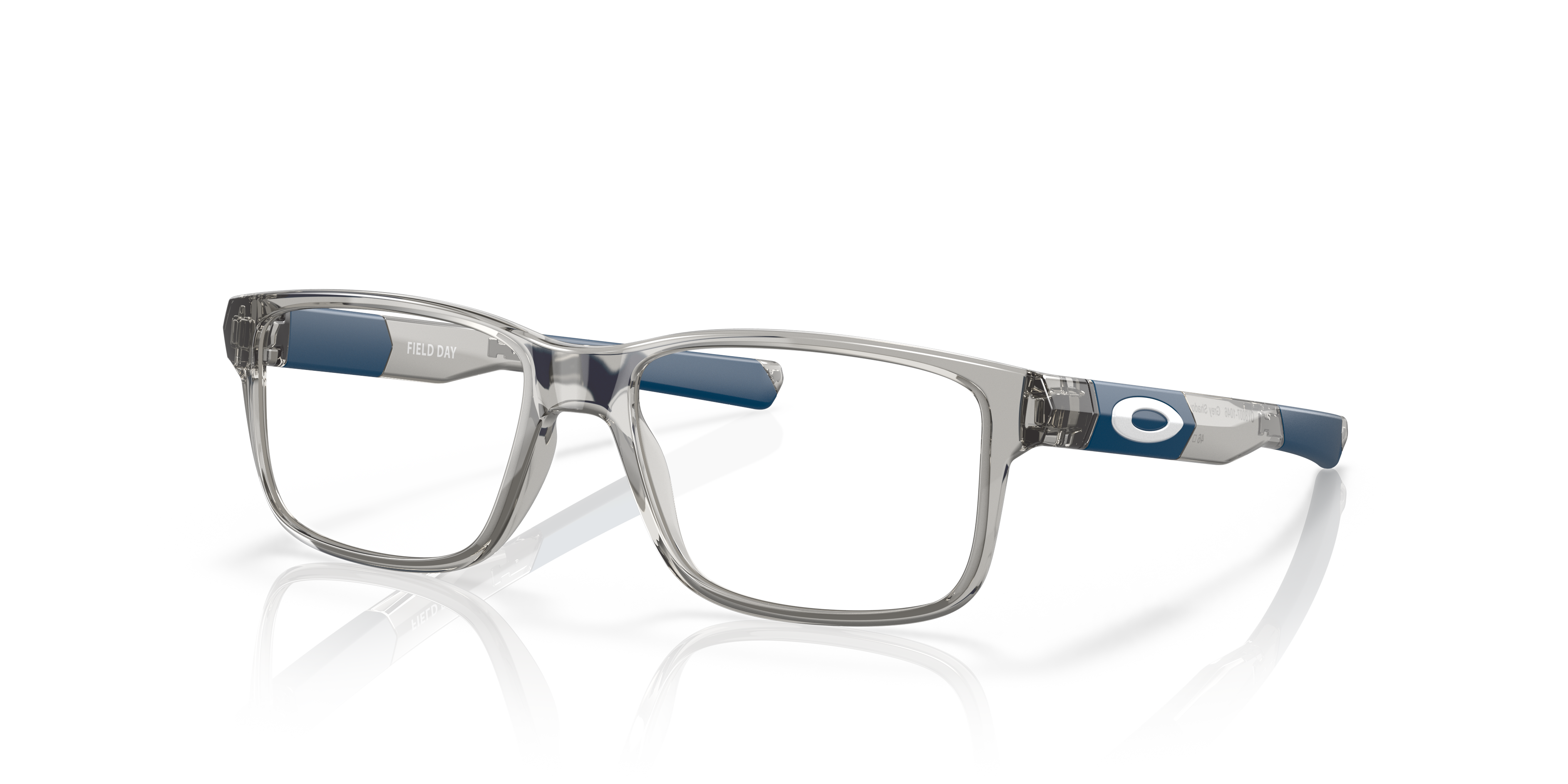 Oakley OY8007 Field Day Youth Square Eyeglass Frames - Grey Shadow Frame