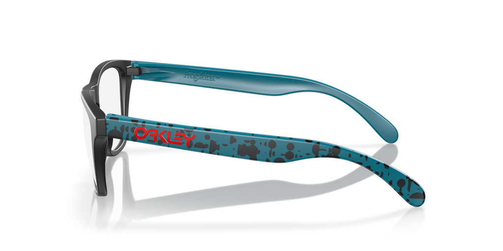 Oakley OY8009 Frogskins XS Youth Round Eyeglass Frames - Matte Black Frame