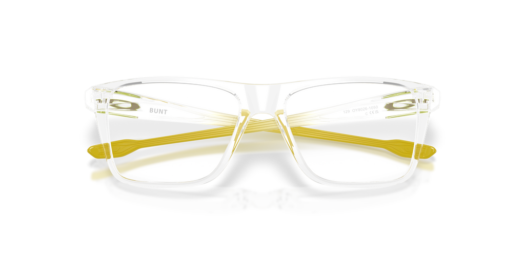 Oakley OY8026 Bunt Youth Rectangle Eyeglass Frames - Polished Clear Frame