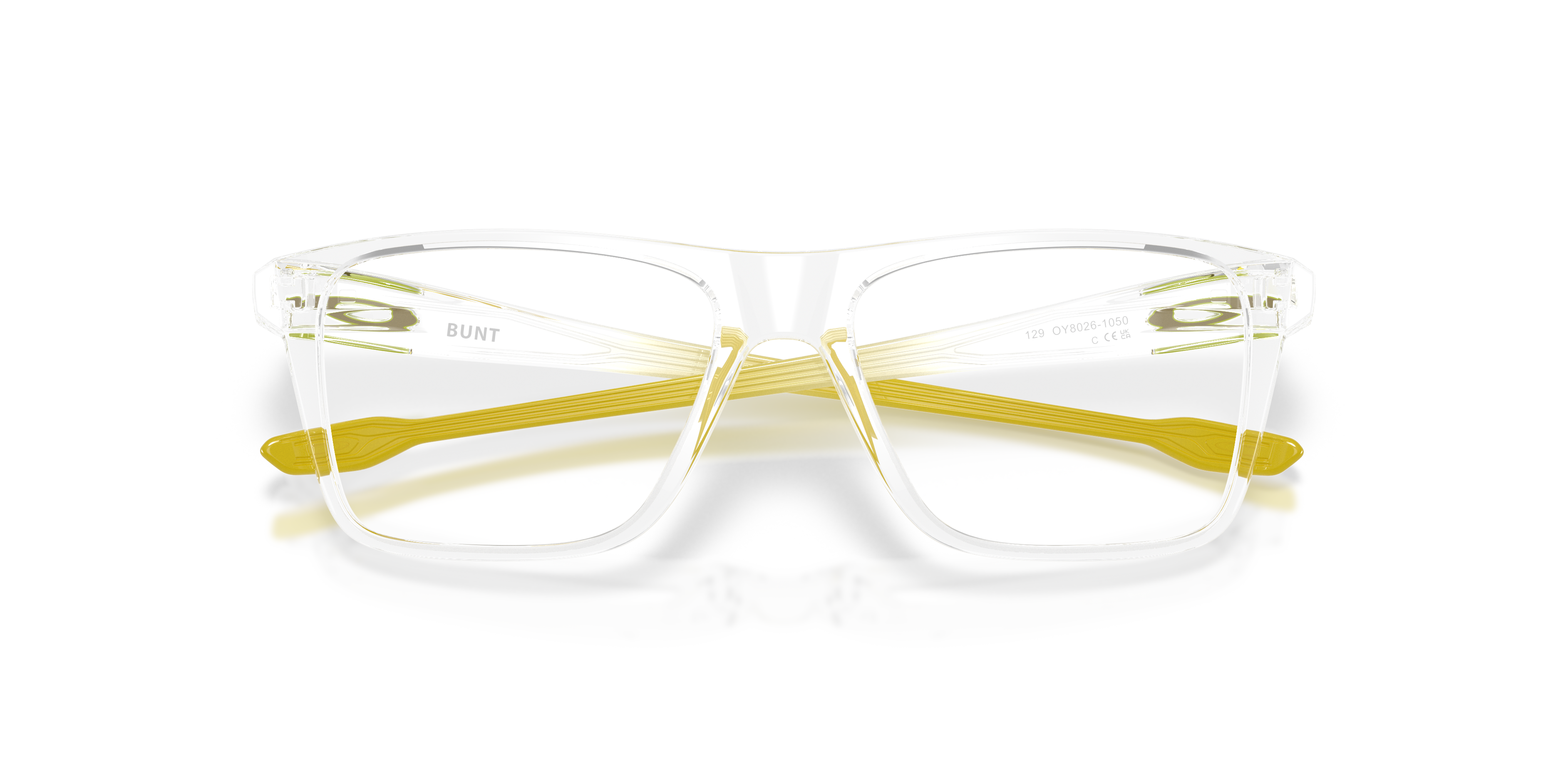 Oakley OY8026 Bunt Youth Rectangle Eyeglass Frames - Polished Clear Frame