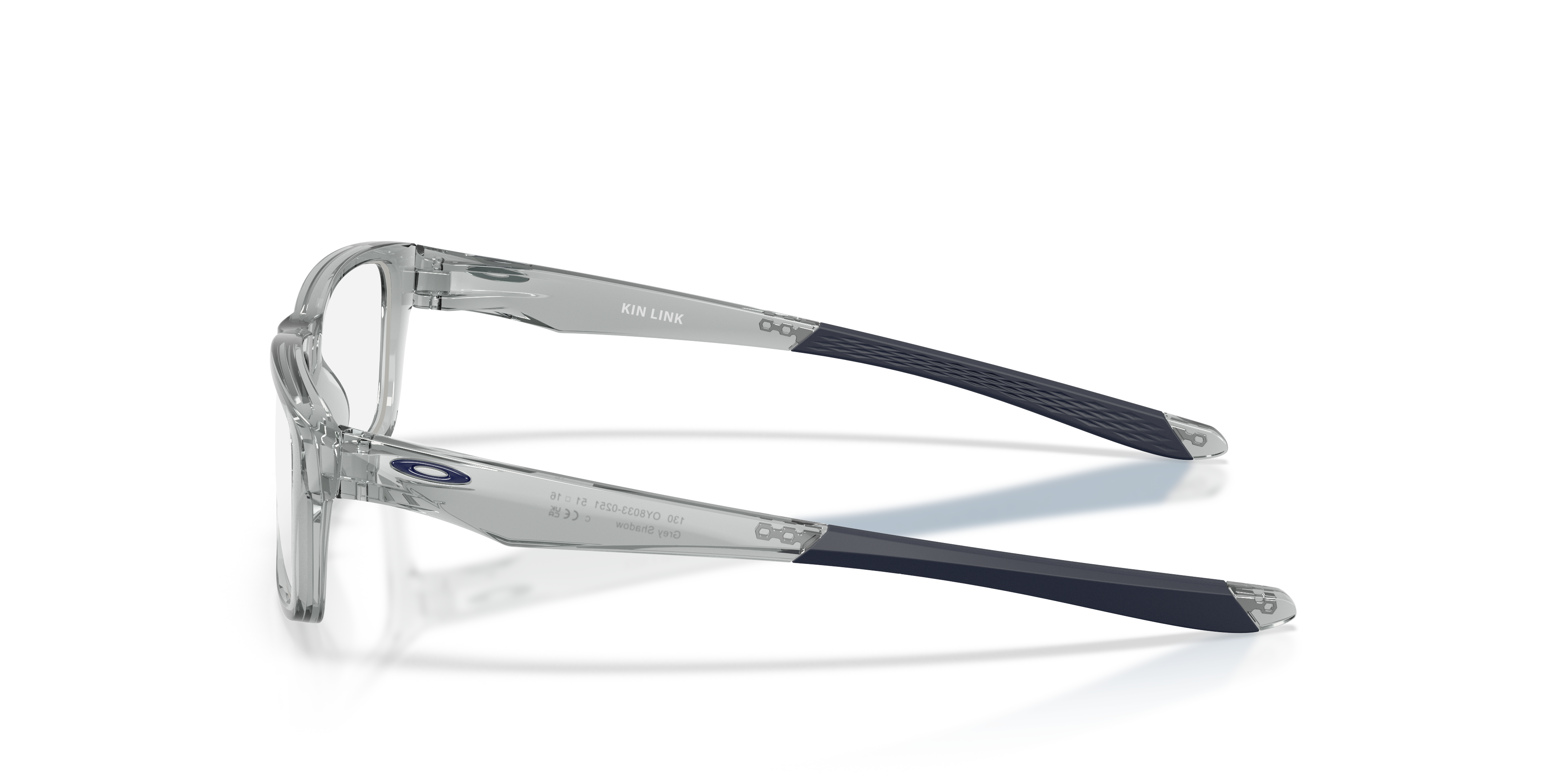 Oakley OY8033 Kin Link Youth Rectangle Eyeglass Frames - Transparent Abyss Frame