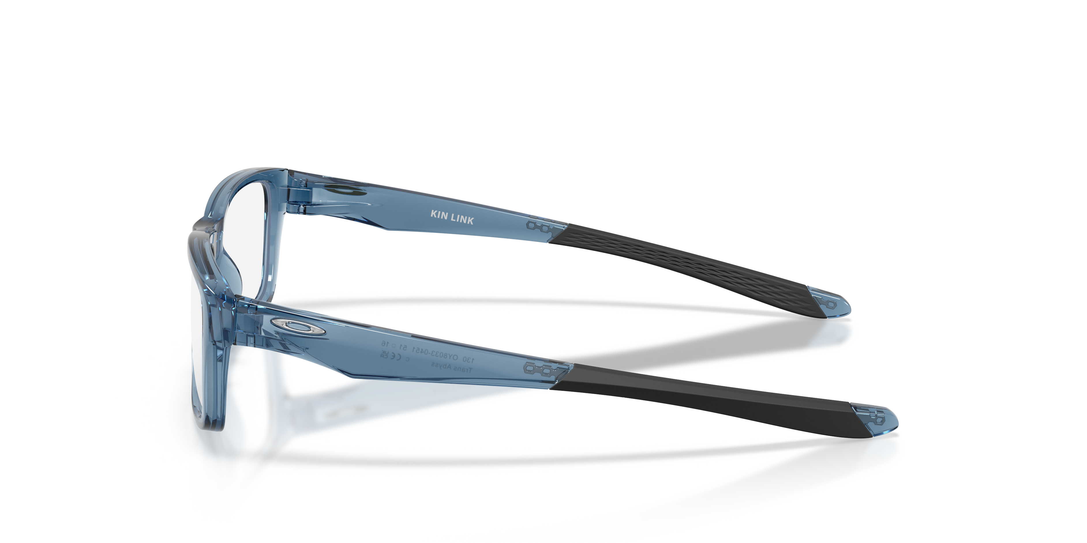 Oakley OY8033 Kin Link Youth Rectangle Eyeglass Frames - Transparent Abyss Frame