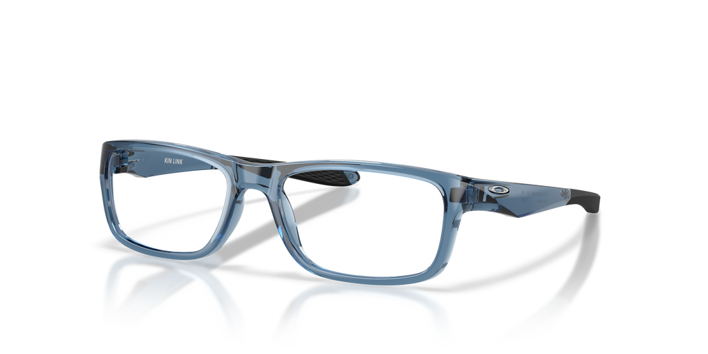 Oakley OY8033 Kin Link Youth Rectangle Eyeglass Frames - Transparent Abyss Frame