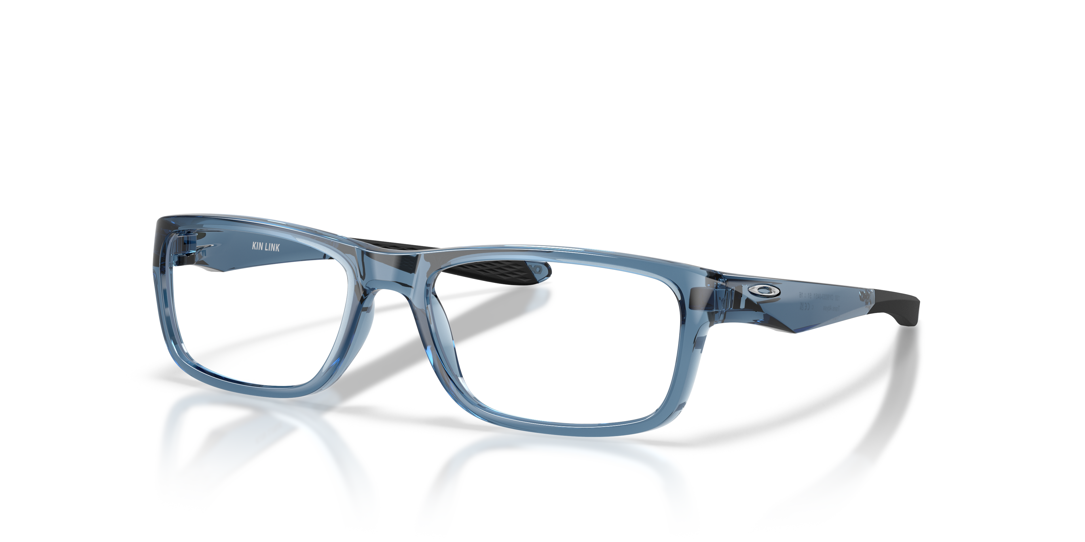 Oakley OY8033 Kin Link Youth Rectangle Eyeglass Frames - Transparent Abyss Frame
