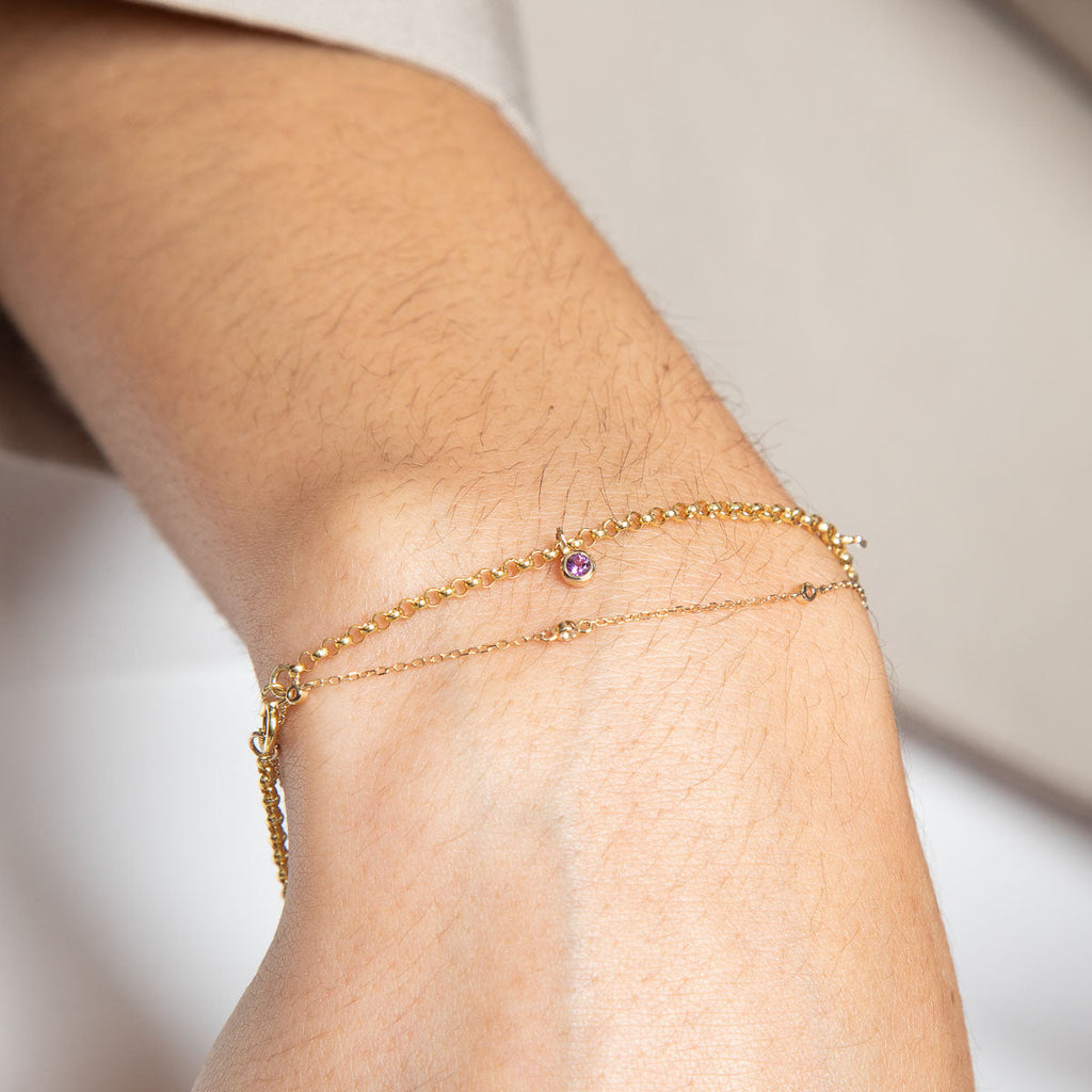 Chelsea Story Chain Bracelet in Solid Gold