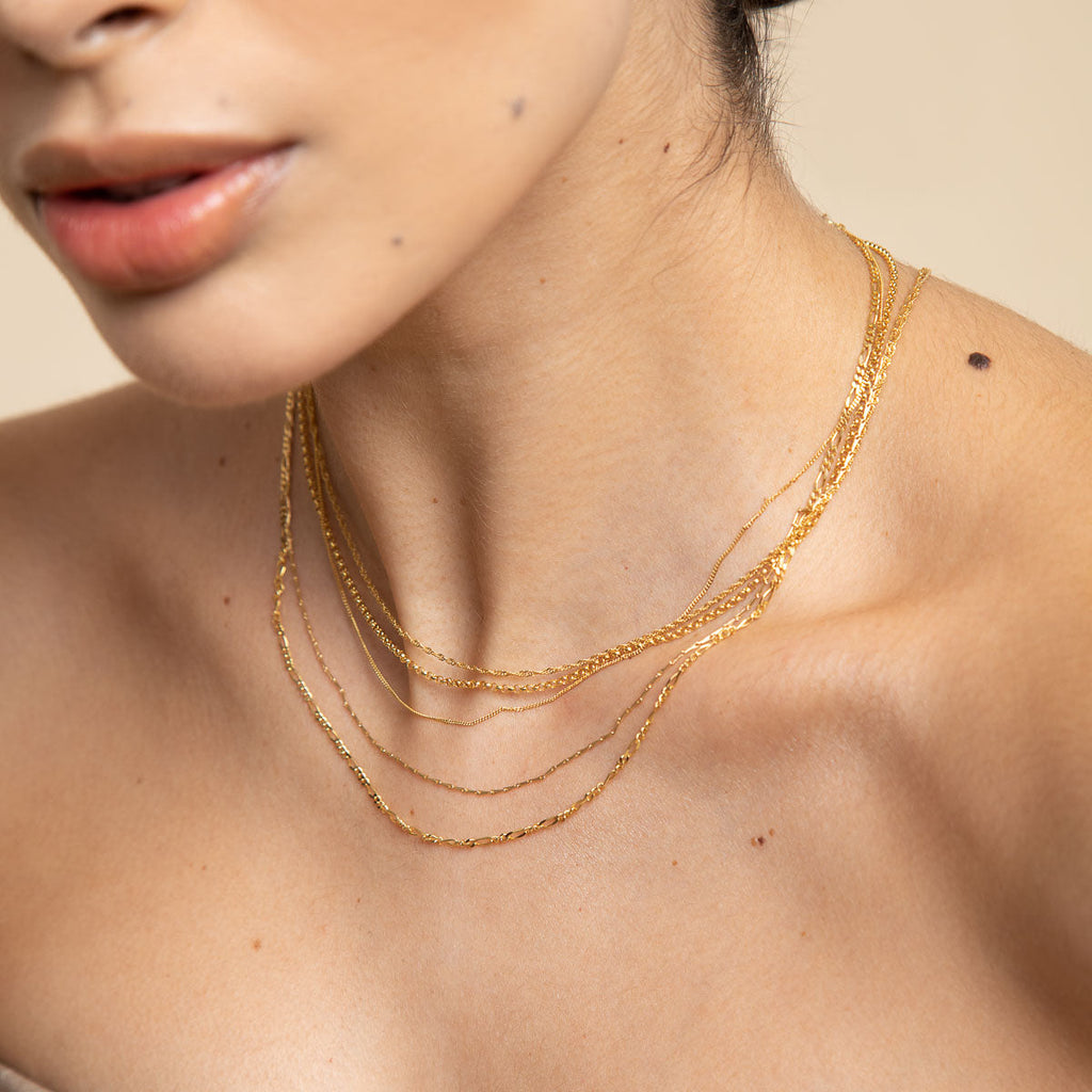 Soho Chain Necklace in Solid Gold