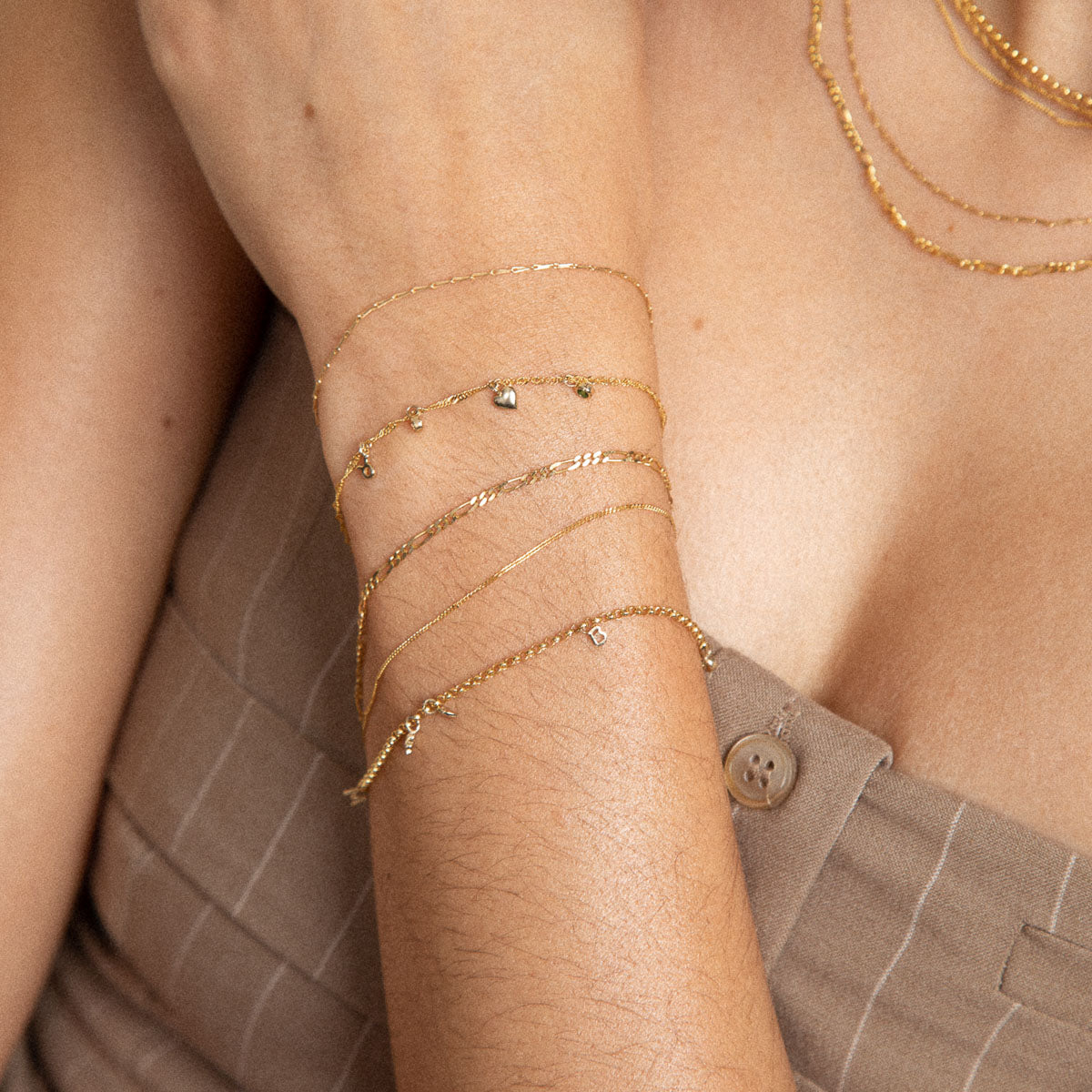 Marylebone Story Chain Bracelet in Solid Gold