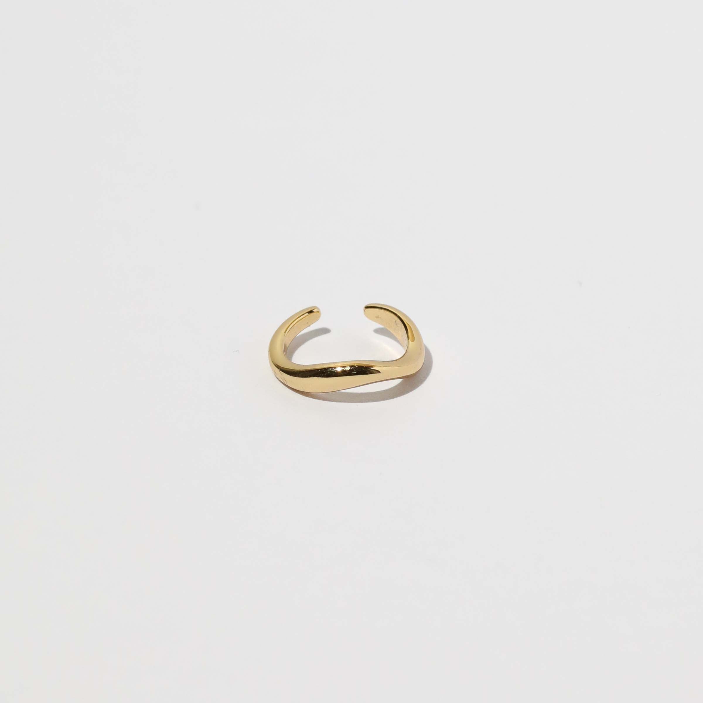 Wave Ear Cuff in Gold