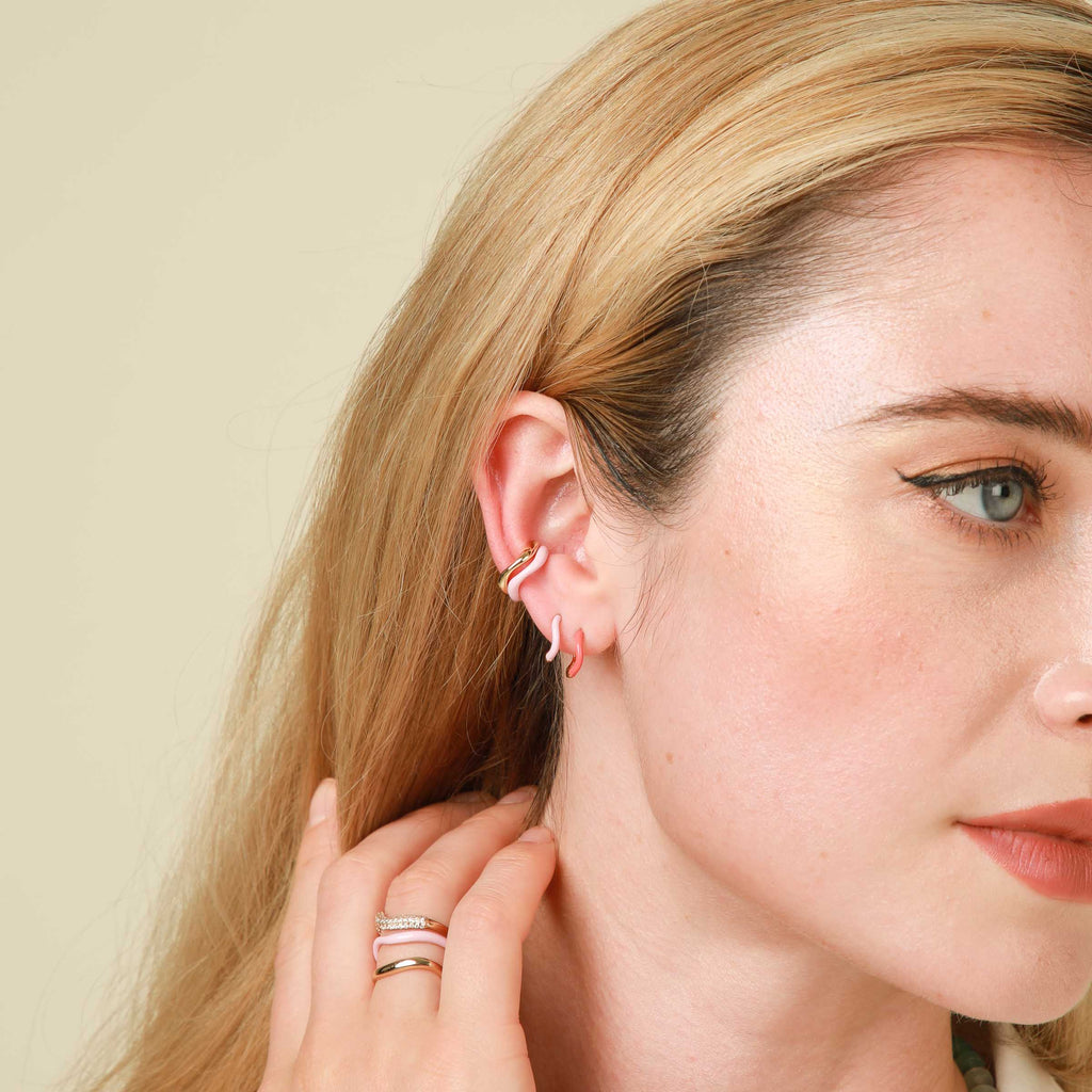 Wave Ear Cuff in Gold