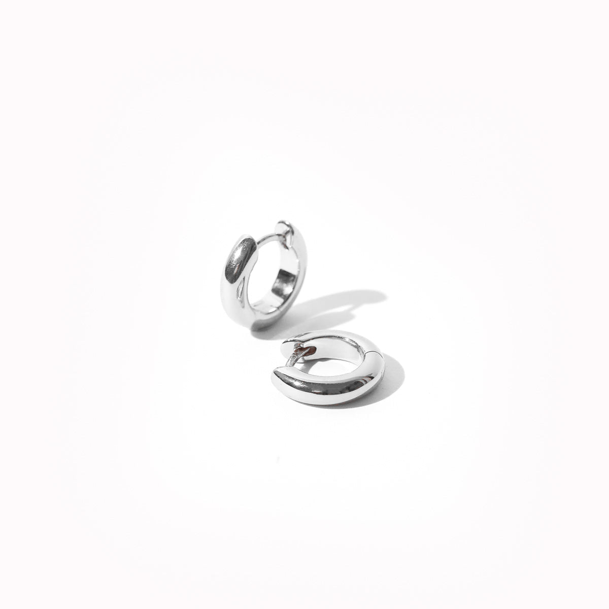 Bold Small Hoops in Silver