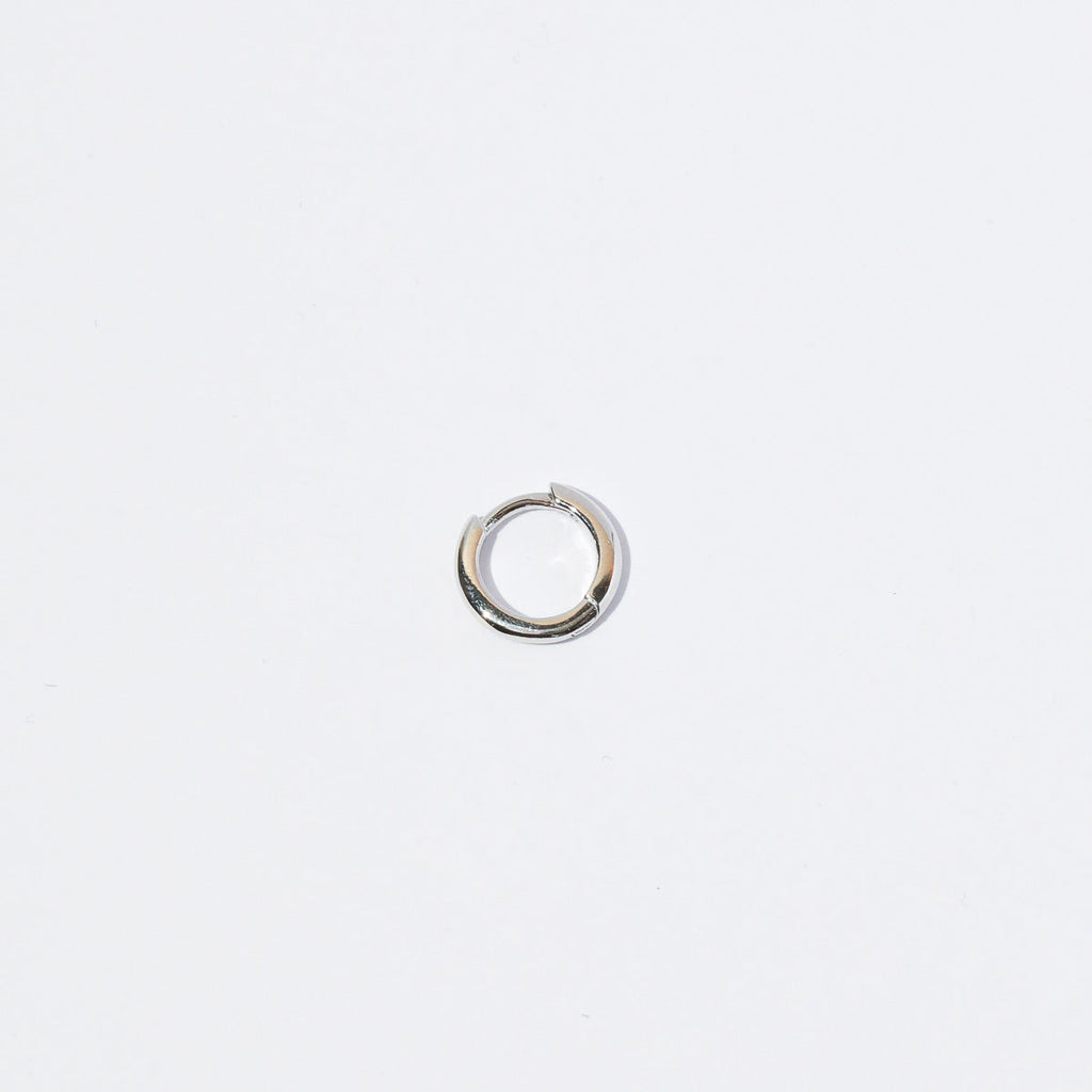 Essential 8mm Hoop in Silver