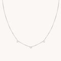Cosmic Star Charm Necklace in Silver