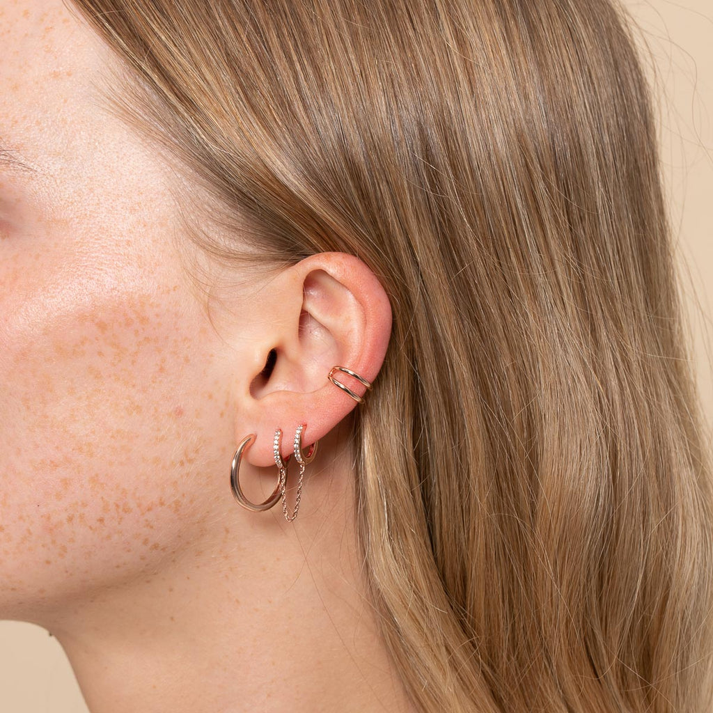 Illusion Essential Ear Cuff in Rose Gold