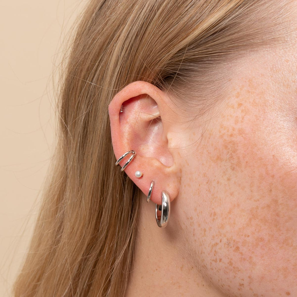 Illusion Essential Ear Cuff in Silver