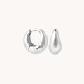 Dome Huggies in Silver