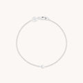 Essential Crystal Charm Bracelet in Silver