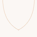 Essential Crystal Pendant Necklace in Rose Gold