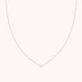 Essential Crystal Pendant Necklace in Silver