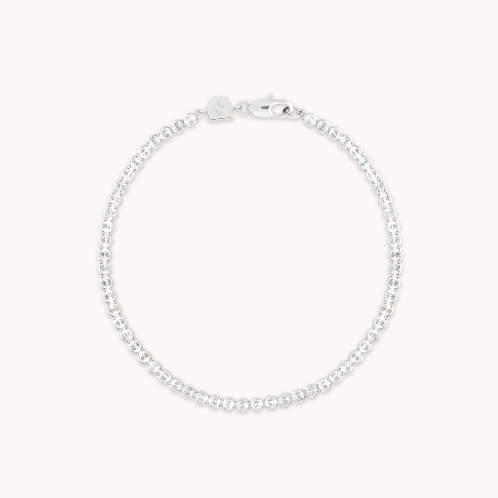 Gleam Bold Tennis Chain Bracelet in Silver