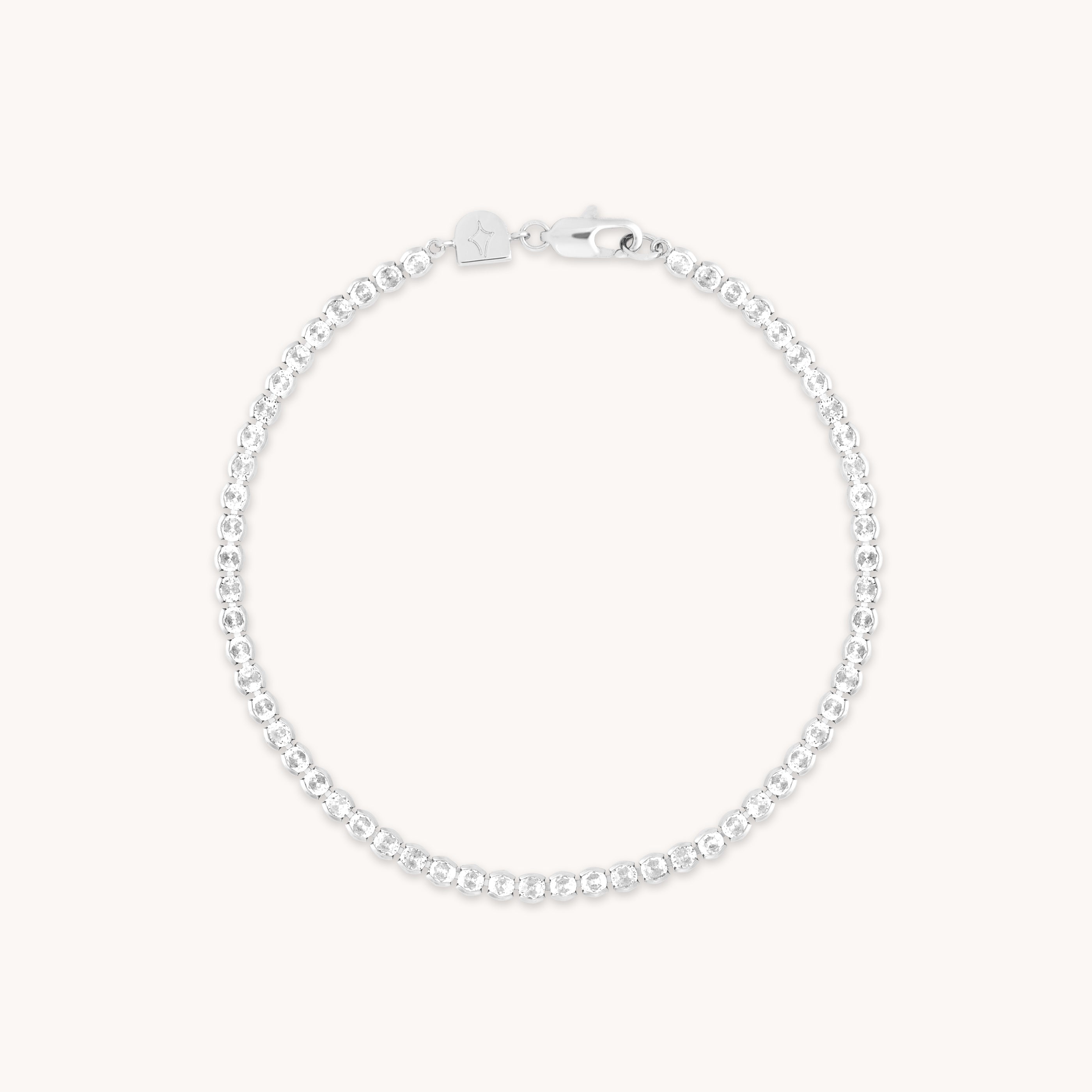 Gleam Bold Tennis Chain Bracelet in Silver