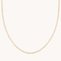 Gleam Tennis Chain Necklace in Gold