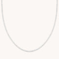 Gleam Tennis Chain Necklace in Silver
