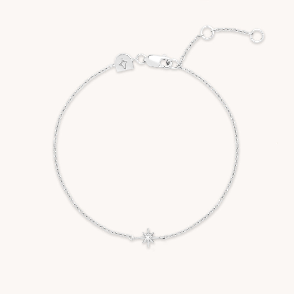 Shooting Star Charm Bracelet in Silver