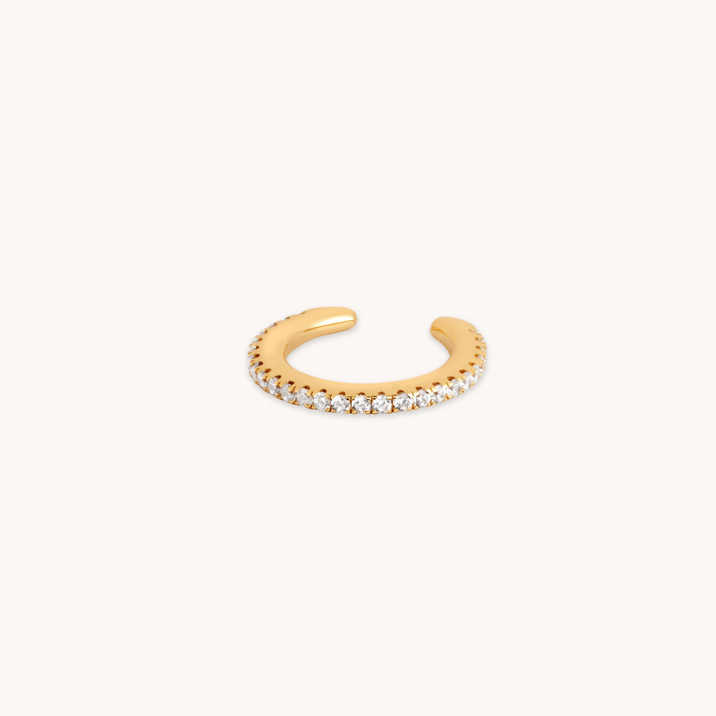 Crystal Ear Cuff in Gold