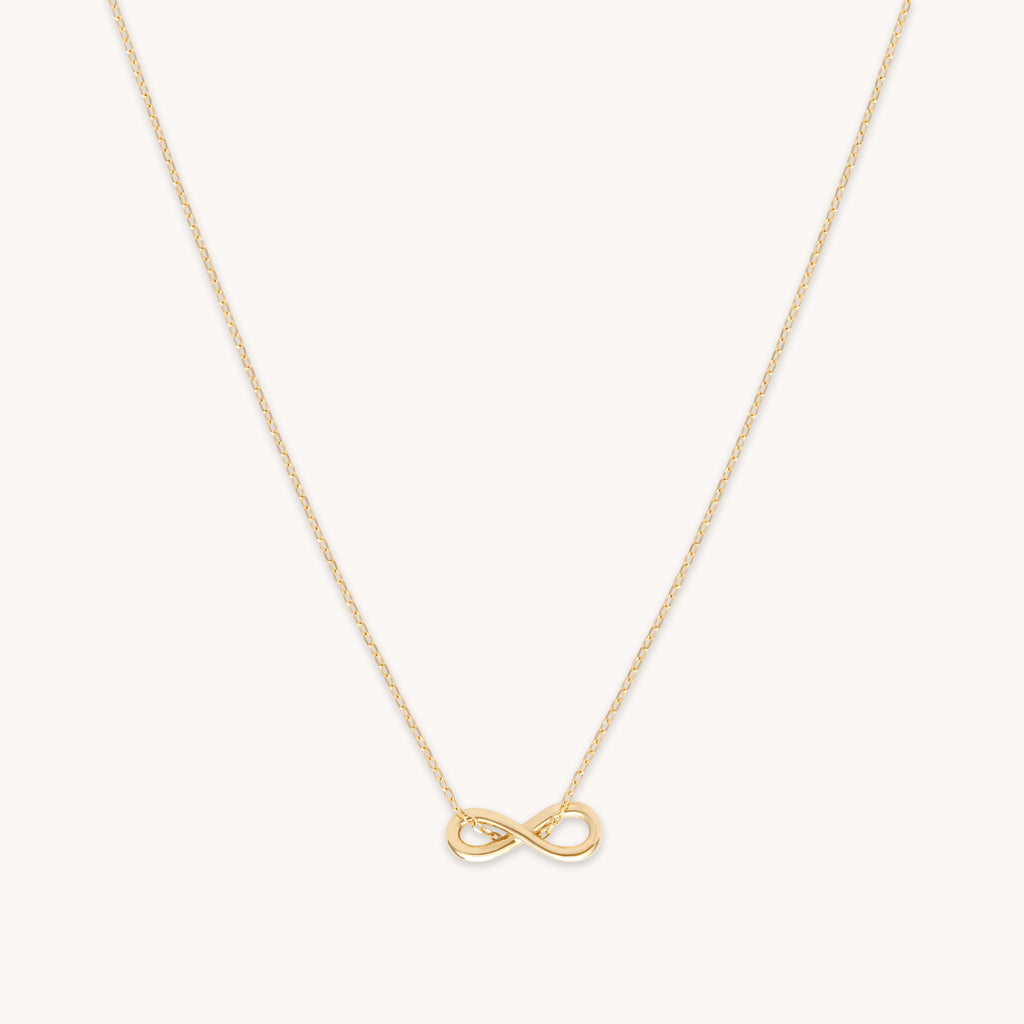 Infinite Pendant Necklace in Solid Gold