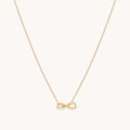 Infinite Pendant Necklace in Solid Gold