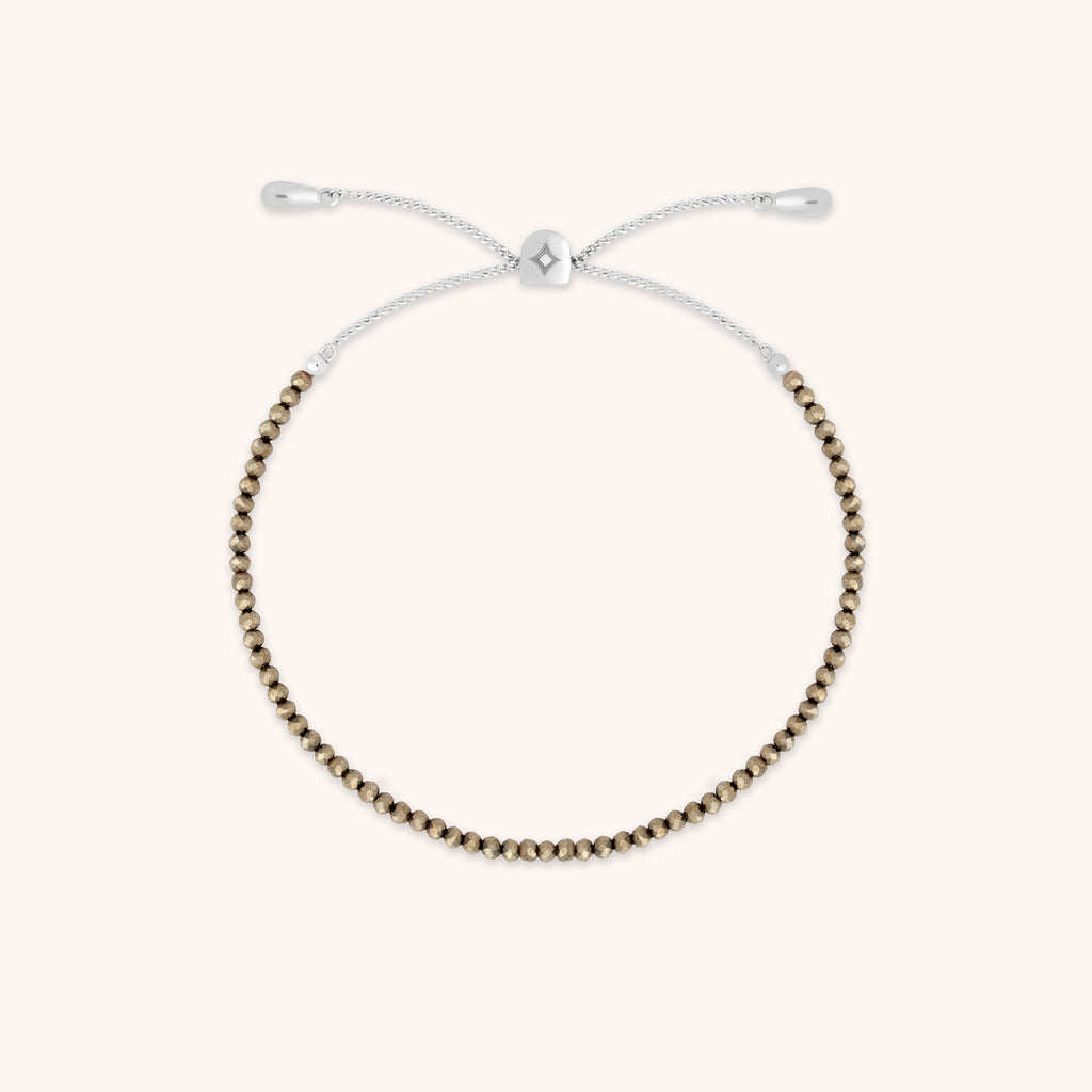 Ironstone Gemstone Bracelet in 9k White Gold