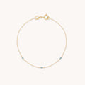 Alexandrite Charm Bracelet in Solid Gold