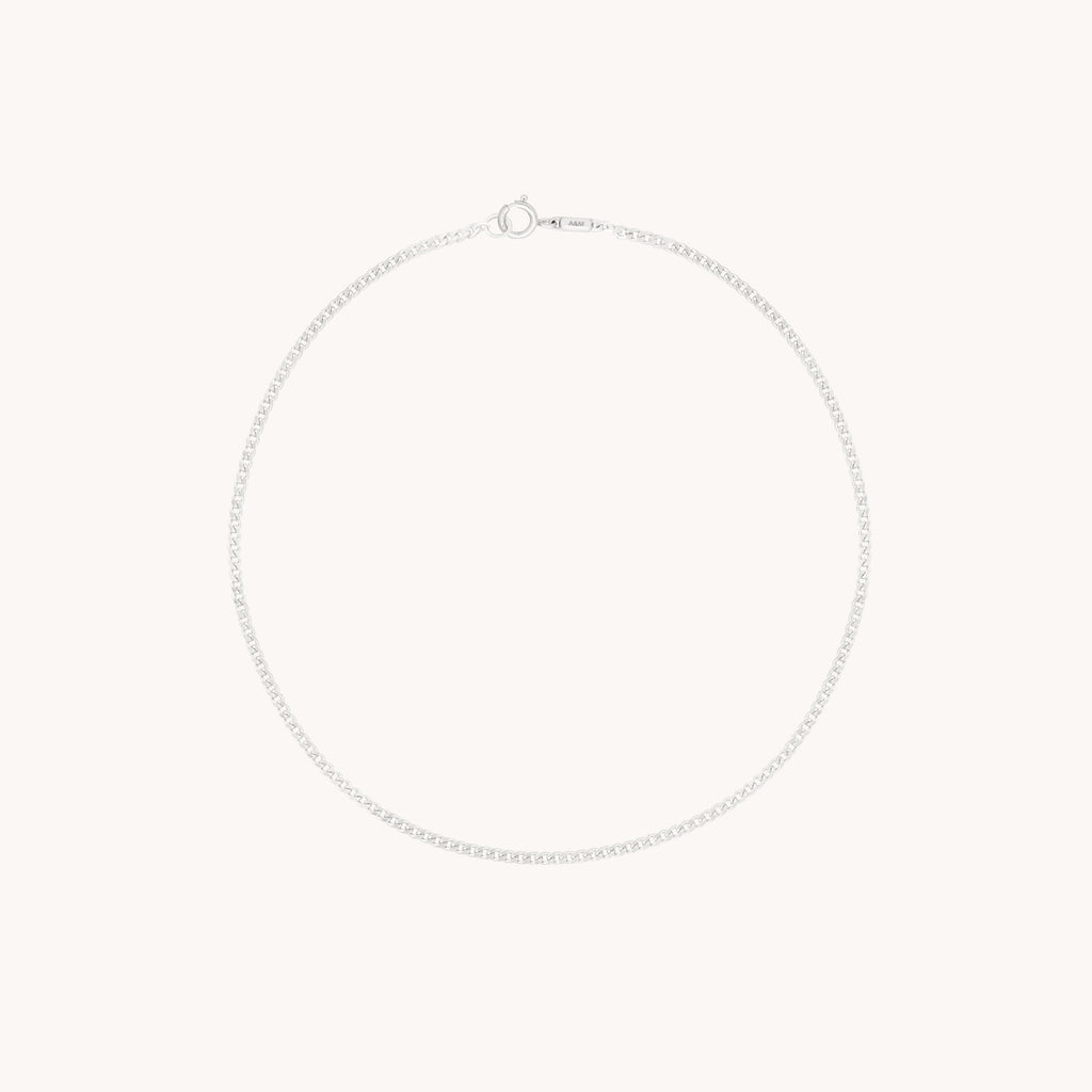 Bold Miyu Chain Bracelet in Solid White Gold