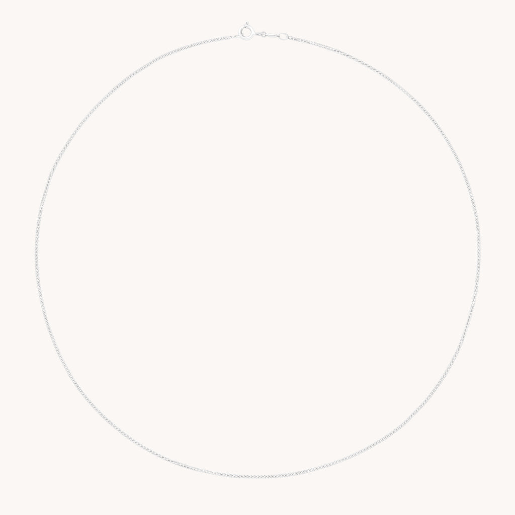 Bold Miyu Chain Necklace in Solid White Gold