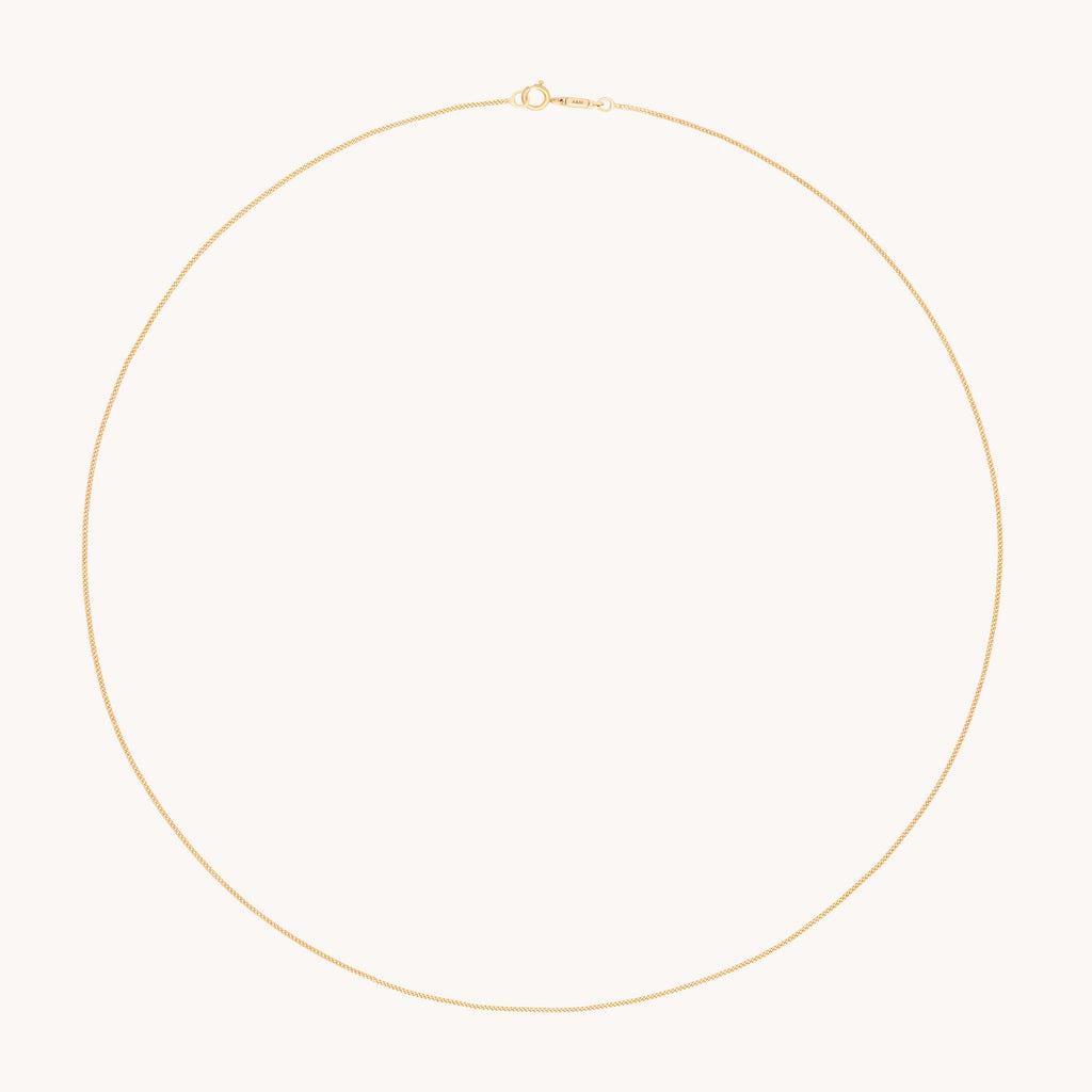 Miyu Chain Necklace in Solid Gold