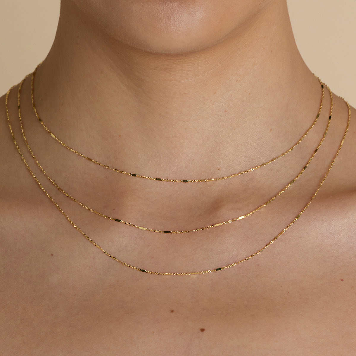 Astrid Chain Necklace in Solid Gold