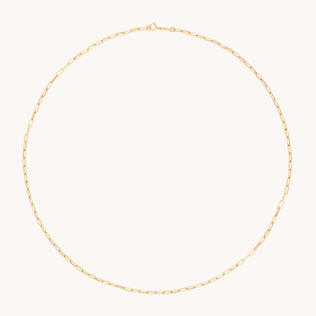 Piccadilly Chain Necklace in Solid Gold