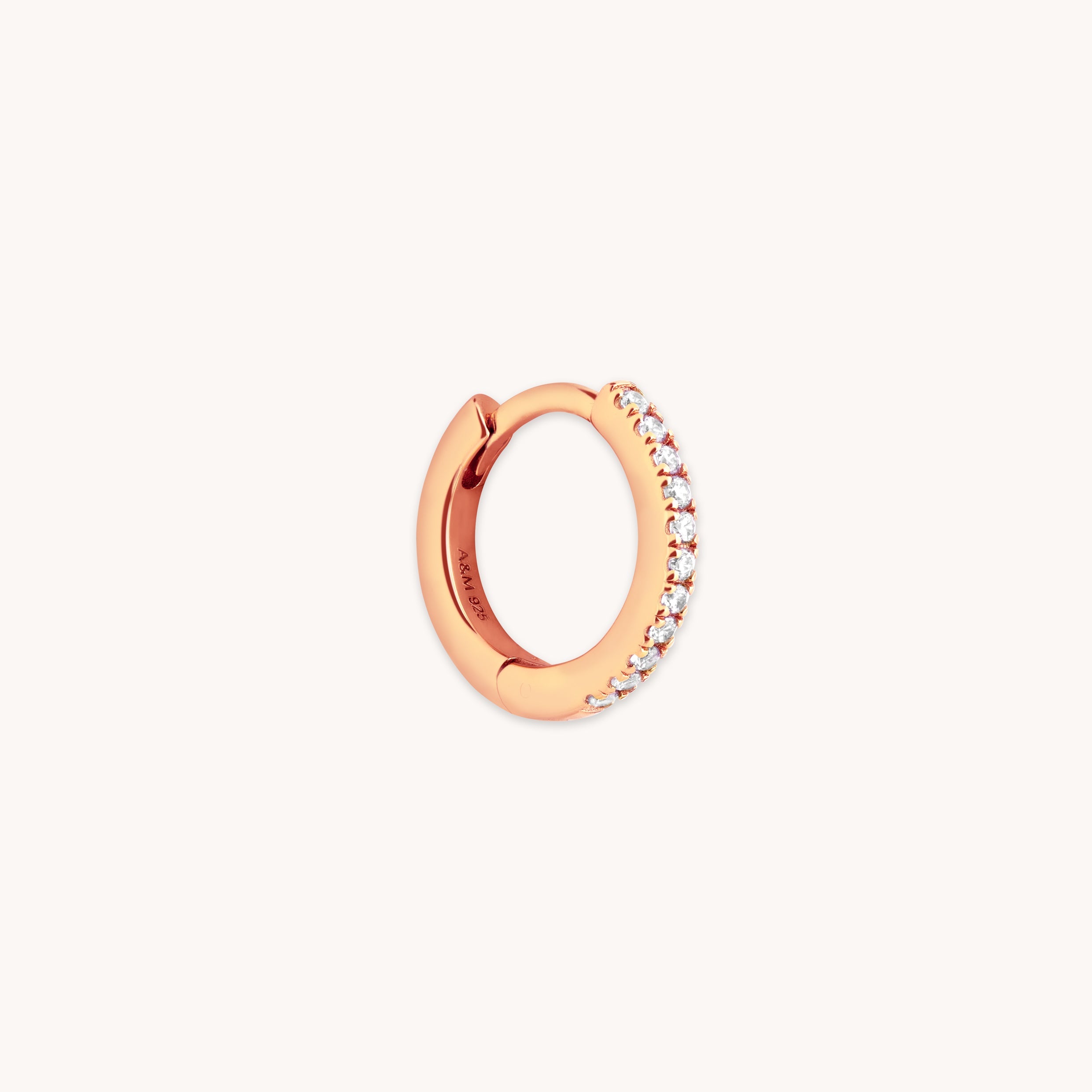 Jewelled Hoop in Rose Gold