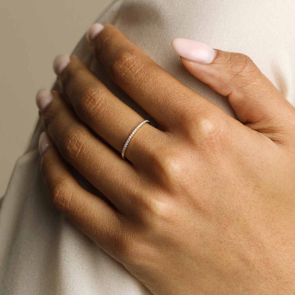 Diamond Eternity Ring in Solid Gold