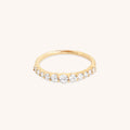 Diamond Eternity Milestone Ring in Solid Gold